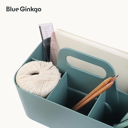 BLUE GINKGO Stackable Organizer Caddy - Green Rectangle