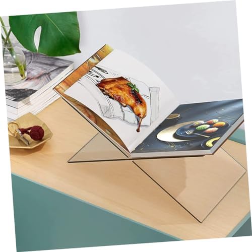 Acrylic Book Stand for Desk and Kitchen Display
