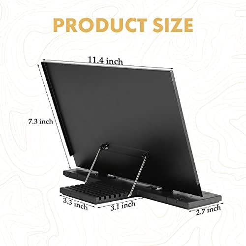 Barelove Foldable Book Stand with 7 Positions and Page Clip