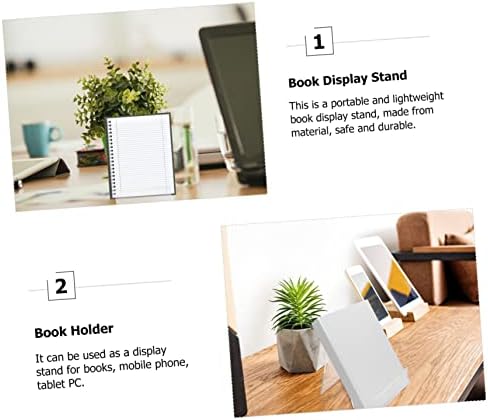 PartyKindom 2pcs Clear Acrylic Book Stand and Holder