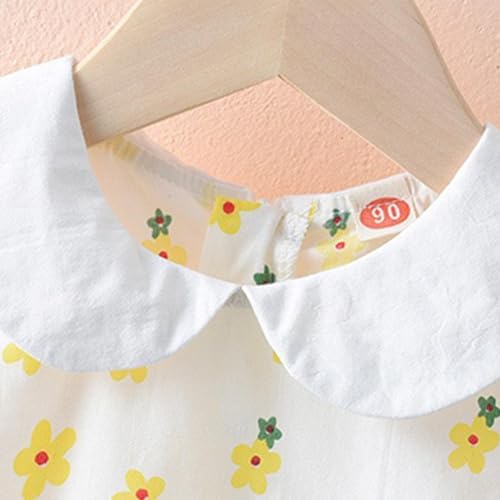 Beessbest Baby Girl Summer Dress Floral Print Sleeveless