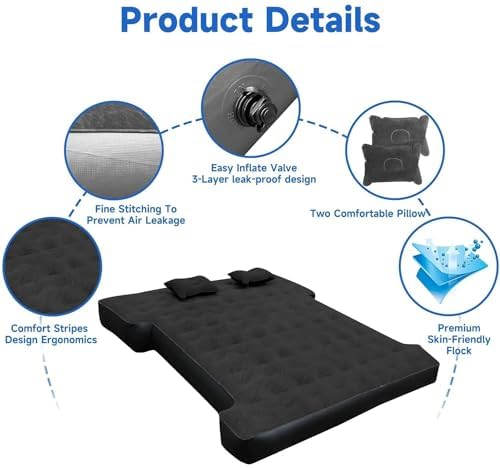 Umbrauto Full Size Truck Bed Air Mattress with Pump 1