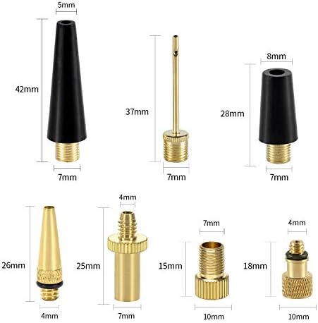 YASI 16PCS Brass ABS Bike Valve Adaptor Kit
