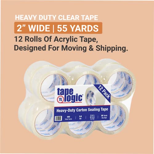 Aviditi Tape Logic 2 Inch x 55 Yards Packing Tape 12 Pack