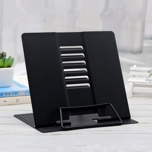 Citmage Heavy Duty Metal Book Stand with 6 Adjustable Positions