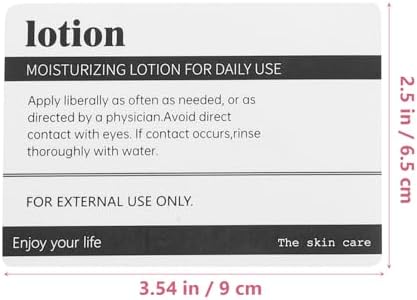 SHINEOFI 8 Sheets White Waterproof Labels for Bottles