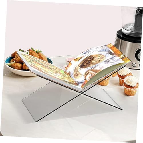 Acrylic Book Stand for Desk and Kitchen Display