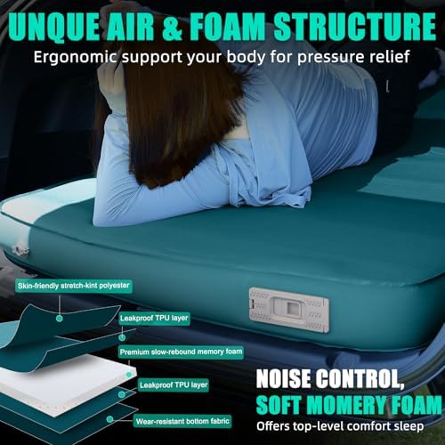 TPYOCQU Self-Inflating Foam Mattress Pad 4 for Model Y