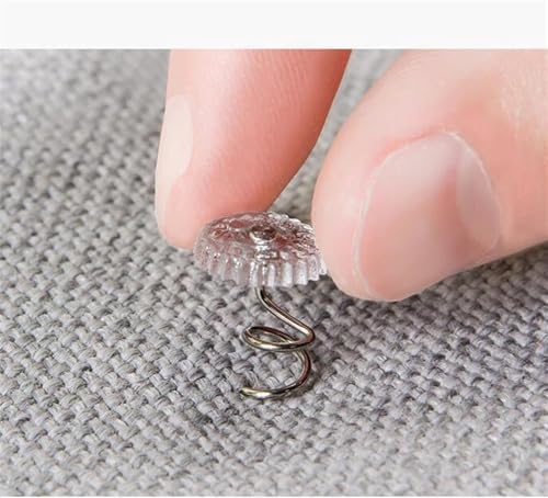 20Pcs Clear Head Tacks for Bed Skirt and Slipcovers