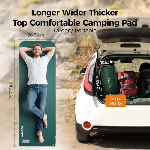 OGERY Self-Inflating Sleeping Pad with Electric Pump