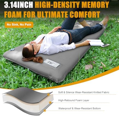 NycHto Self-Inflating Sleeping Pad with Electric Pump