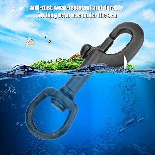 Vbestlife 316 Stainless Steel Scuba Diving Clip 90mm Black