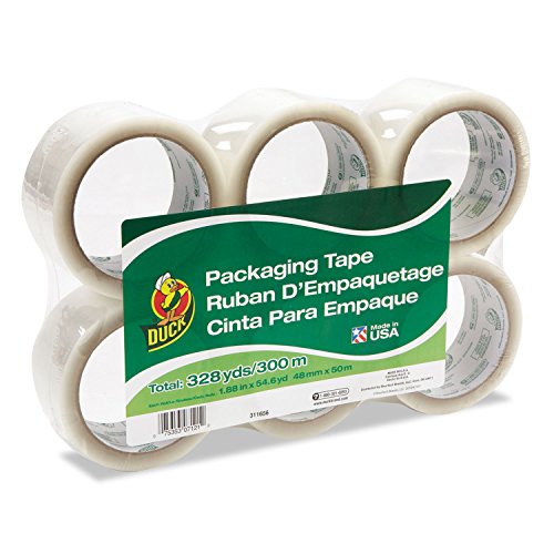 Duck Brand Standard Packing Tape Refill 6 Rolls
