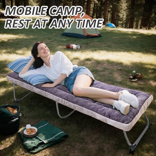 Flantree Thick Camping Sleeping Pad with Lamb Fluff
