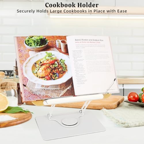 360 Adjustable Book Stand with USB Light