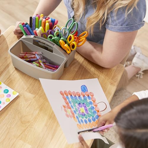 ECR4Kids 3-Compartment Storage Caddy Set 6-Pack Grey