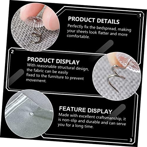 IMIKEYA 60pcs Non-Slip Spiral Push Pins
