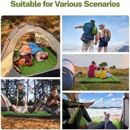 OGERY Self-Inflating Sleeping Pad with Pillow and Foot Pump