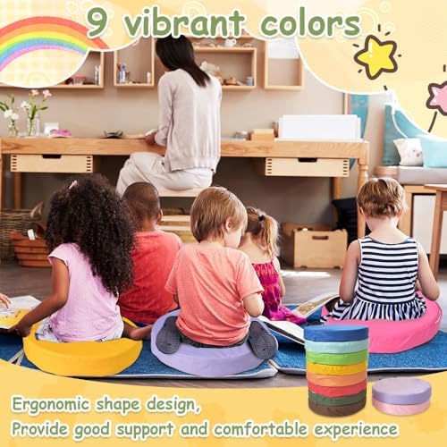 Morimoe Round Floor Cushion with Handle Waterproof 600D Oxford Fabric