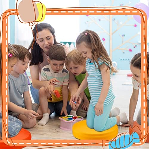 16 Pcs 2 Thick Round Floor Cushions for Kids Classroom