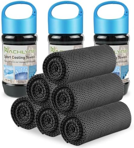 NACHLYNN 6 Pcs Cooling Towels for Yoga and Sports