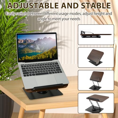 ZJMCAJY Foldable Book Stand with 360 Rotating Base 1