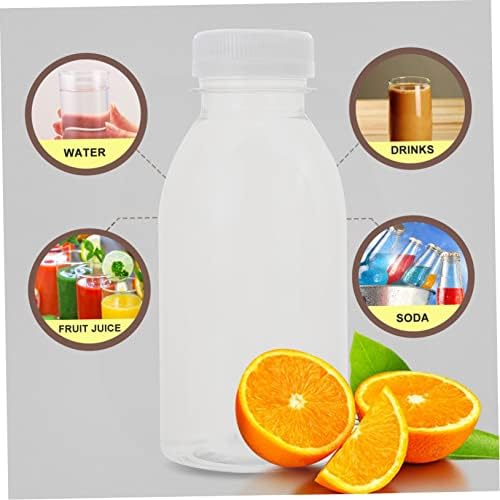 SUPVOX 20 Pcs Reusable Water Bottles with Clear Cups and Soda Straw Lid
