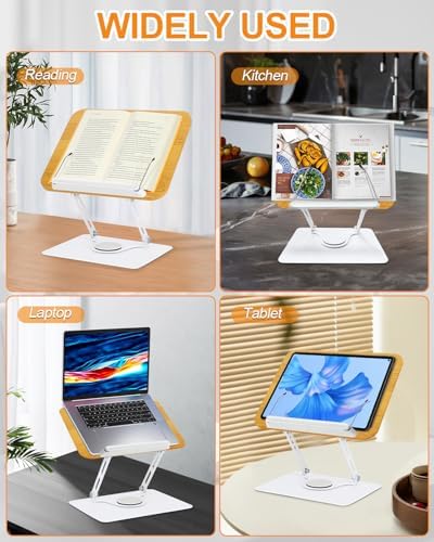 Adjustable Book Stand for Reading and Cooking 1