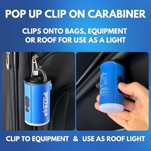 Pittman Mini Air Pump with Flashlight - Compact Powerful