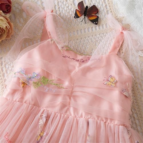 Beessbest Toddler Flower Girl Dress with Tulle Embroidery 1