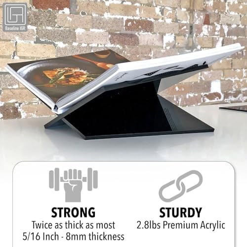 Baseline IGR Large Acrylic Book Stand - 125 x 95 x 55