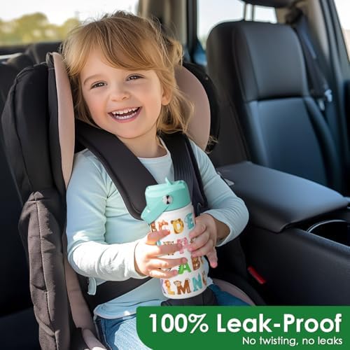 SANDJEST 12oz Insulated Water Bottle for Kids
