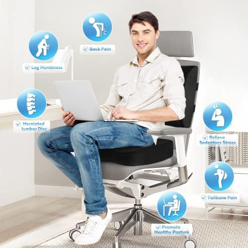 CloudBliss Memory Foam Seat Cushion with Lumbar Support 1