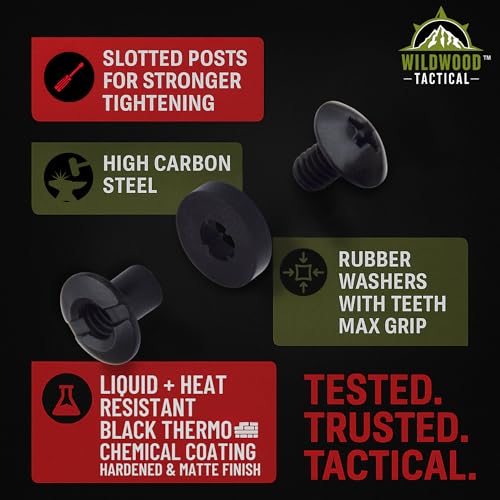 Wildwood Tactical Black Chicago Screws 12 Sets 1