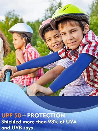 Newcotte 12 Pair Arm Sleeves for Kids