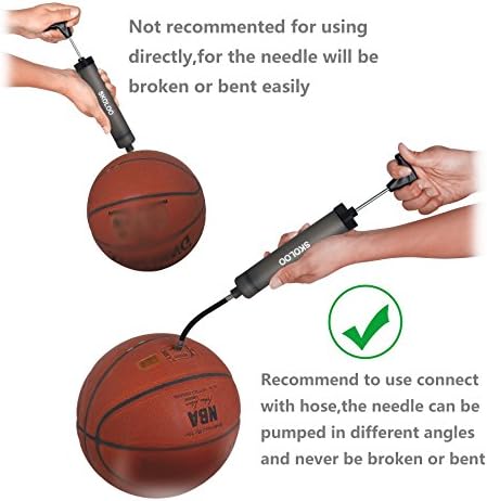 SKOLOO 10 Portable Hand Air Pump Inflator Kit 1