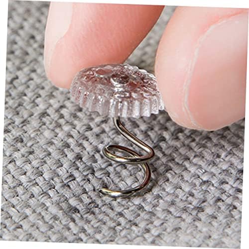 IMIKEYA 60pcs Non-Slip Spiral Push Pins