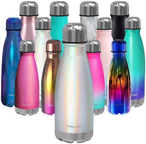 CHILLOUT LIFE 12 oz Insulated Cola Bottle for Kids and Adults