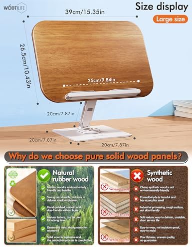 WODTILIFE Book Stand for Reading and Study