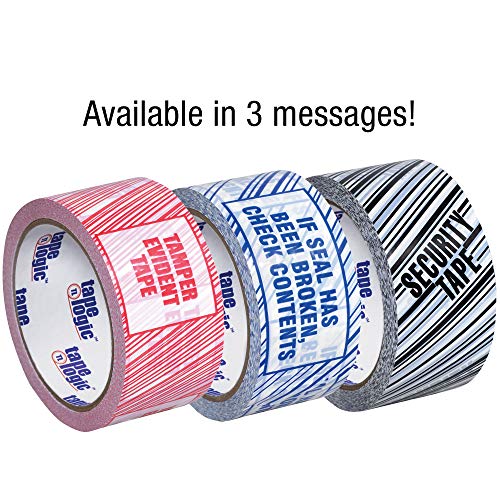 Aviditi Tamper Evident Security Packing Tape 3x110 25 Mil 24 Rolls