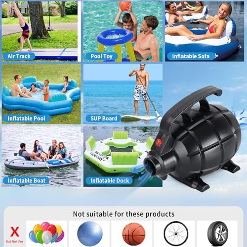 ROMELANDS Electric Air Pump with 4 Nozzles for Inflatables 1