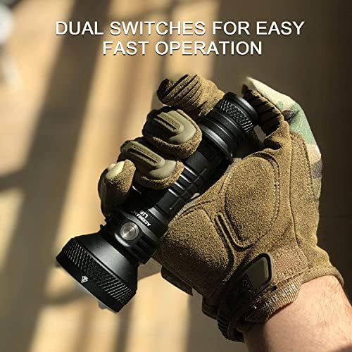 ACEBEAM 1500 Lumens Tactical Flashlight with 1000m Beam Distance