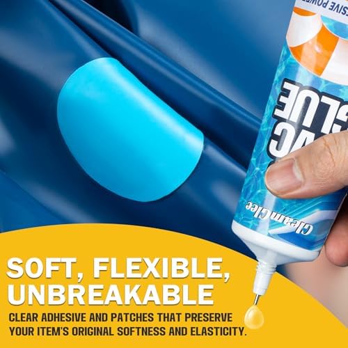 GleamGlee Air Mattress Patch Kit - Heavy Duty Repair for Inflatable