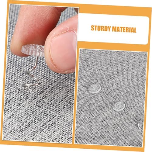 DOITOOL 100Pcs Spiral Tacks for Sofa Covers and Bed Skirts