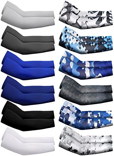 Newcotte 12 Pair Arm Sleeves for Kids