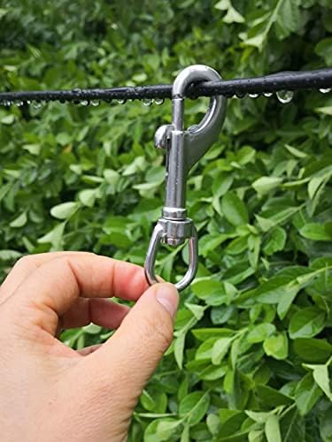 3-12 Inch Swivel Eye Bolt Snap Hook - 2Pcs