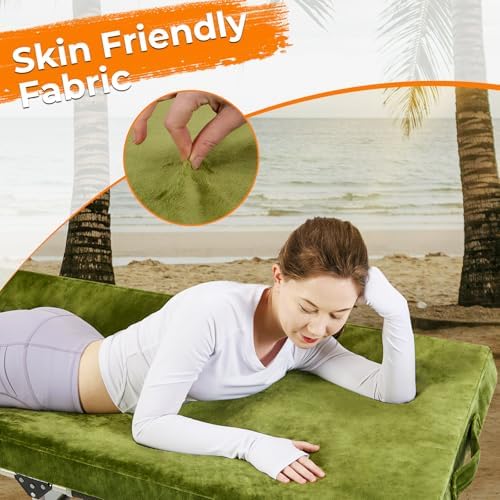 BDEUS Memory Foam Camping Mattress Pad 3 Inch Waterproof Roll Up