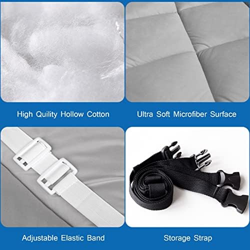 Coldwind Cot Mattress Pad 30x75x2 Inch Quilted Camping Mattress Topper