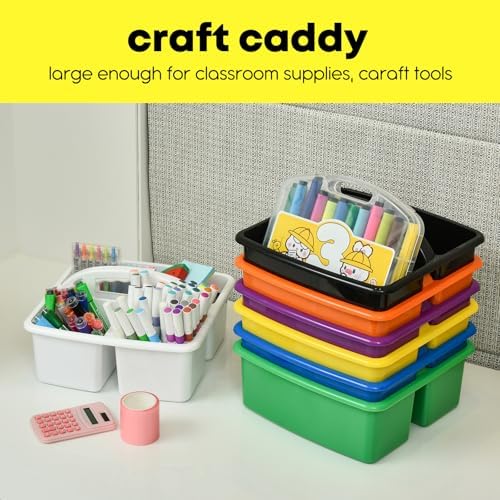 Alink 6-Pack Plastic Caddy Organizer with Handle