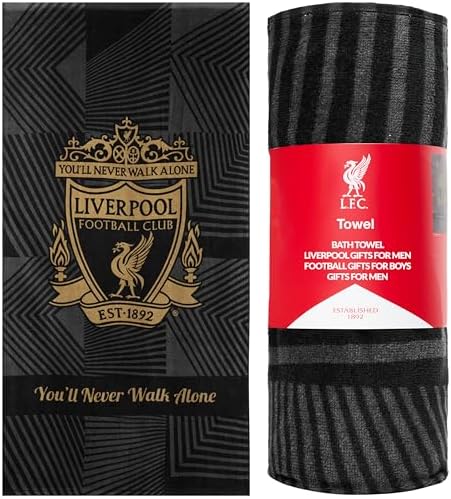 Liverpool FC Beach Towel - 54x27 Black